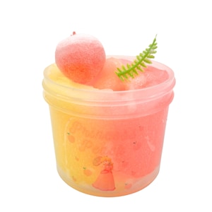 Princess peach 4oz icee slime, with charm, Christmas gift