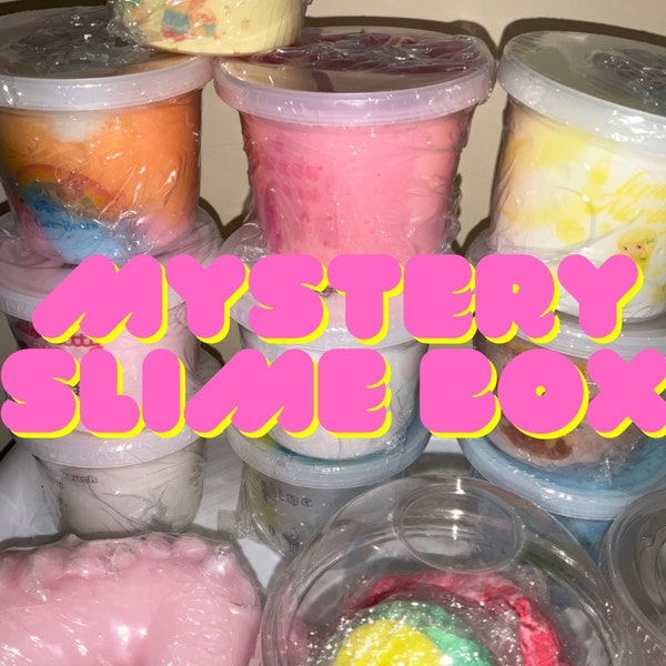 Mystery Slime Box, get 3 mystery slimes! Free shipping gift
