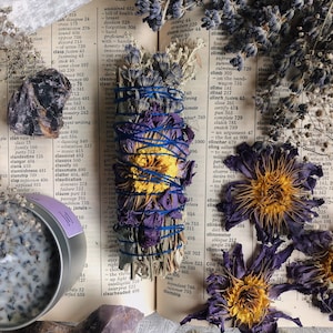 DREAM Wormwood Lavender Eucalyptus and Blue Lotus Smudge Stick