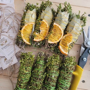 PROSPERITY Greasewood Black Sage Citrus Smudge Stick Alternative Smoke Cleanser/Money Bag/Incense Wand/Smoke Cleansing Wand/Sage Wand