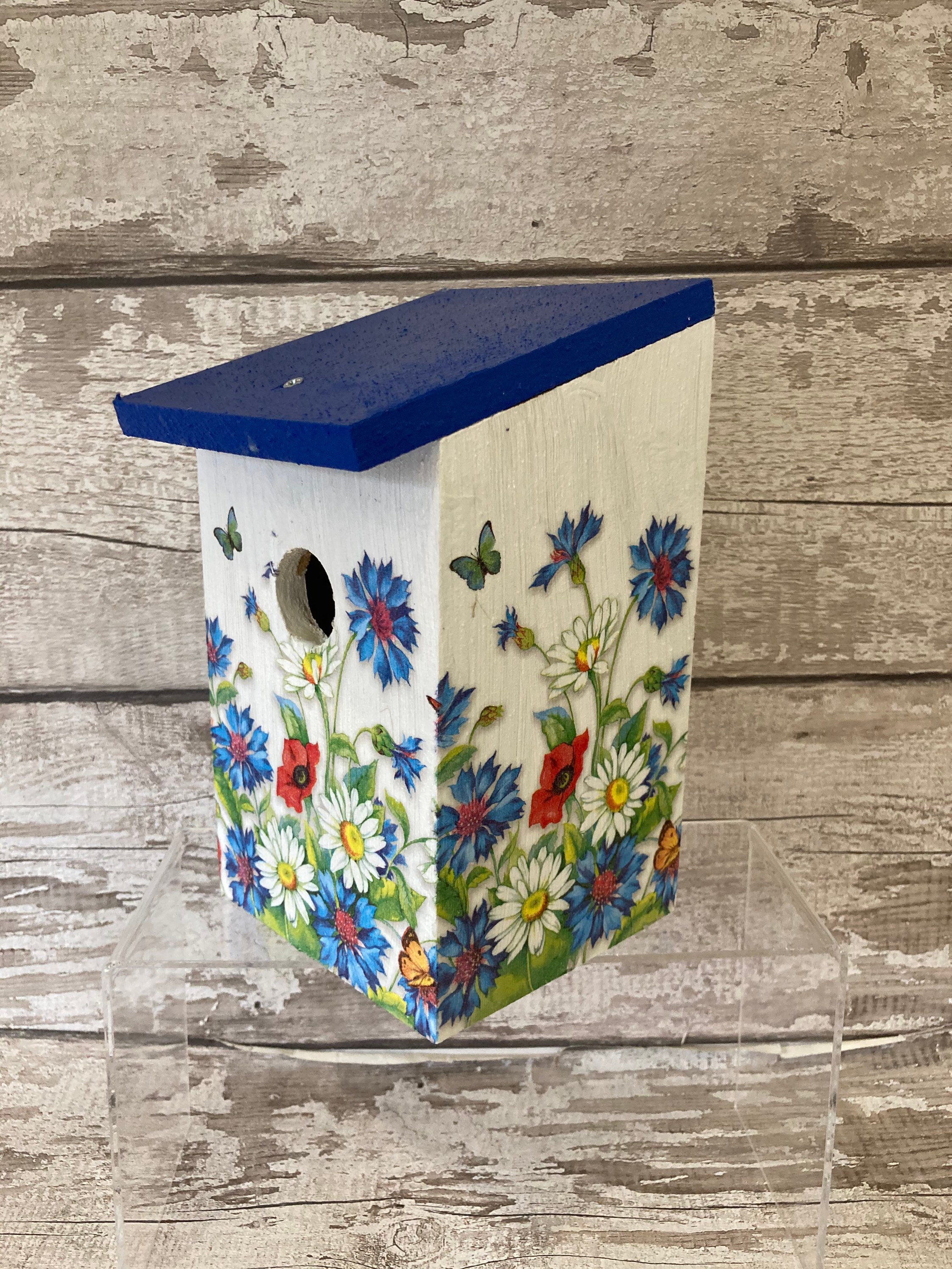 Bird Box Nesting Box Garden Gifts Decoupaged Etsy UK