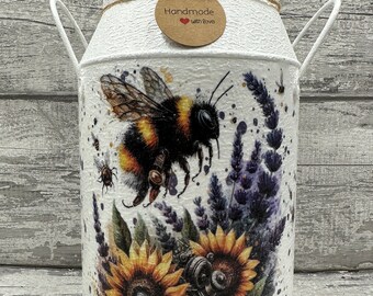 Bienenmilchkannen, Bienenvase, Bienengeschenke, Biene, Bienen, Sonnenblume