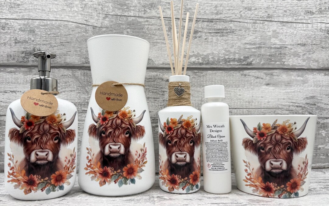 Highland Cow Gifts, Highland Cow Vase, Highland Cow Soap Dispenser ...