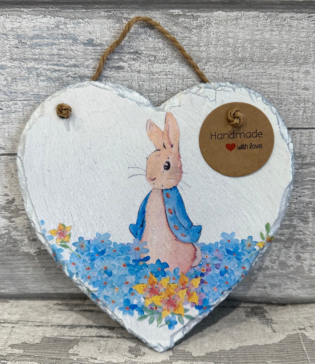 Peter Rabbit style Hanging Heart - Etsy