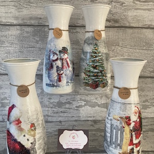 Xmas vase , christmas decoration, Xmas decs , Xmas vase