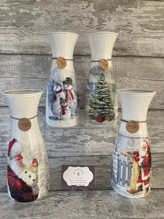 Weihnachtsvase, Weihnachtsdekoration, Weihnachtsdeko, Weihnachtsvase