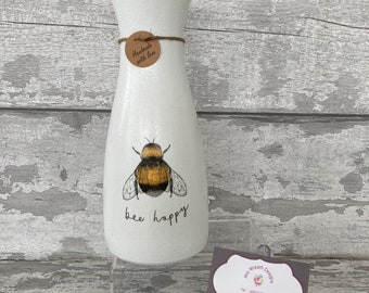 Bienenvase - Decoupagevase, Geschenk, Blumen, Muttertagsgeschenke