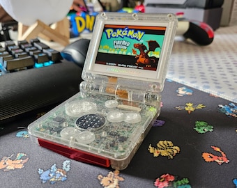 GAME BOY ADVANCE SP - Edition Rayquaza - Ecran IPS - Batterie Haute capacité EUR 219,90 - FR