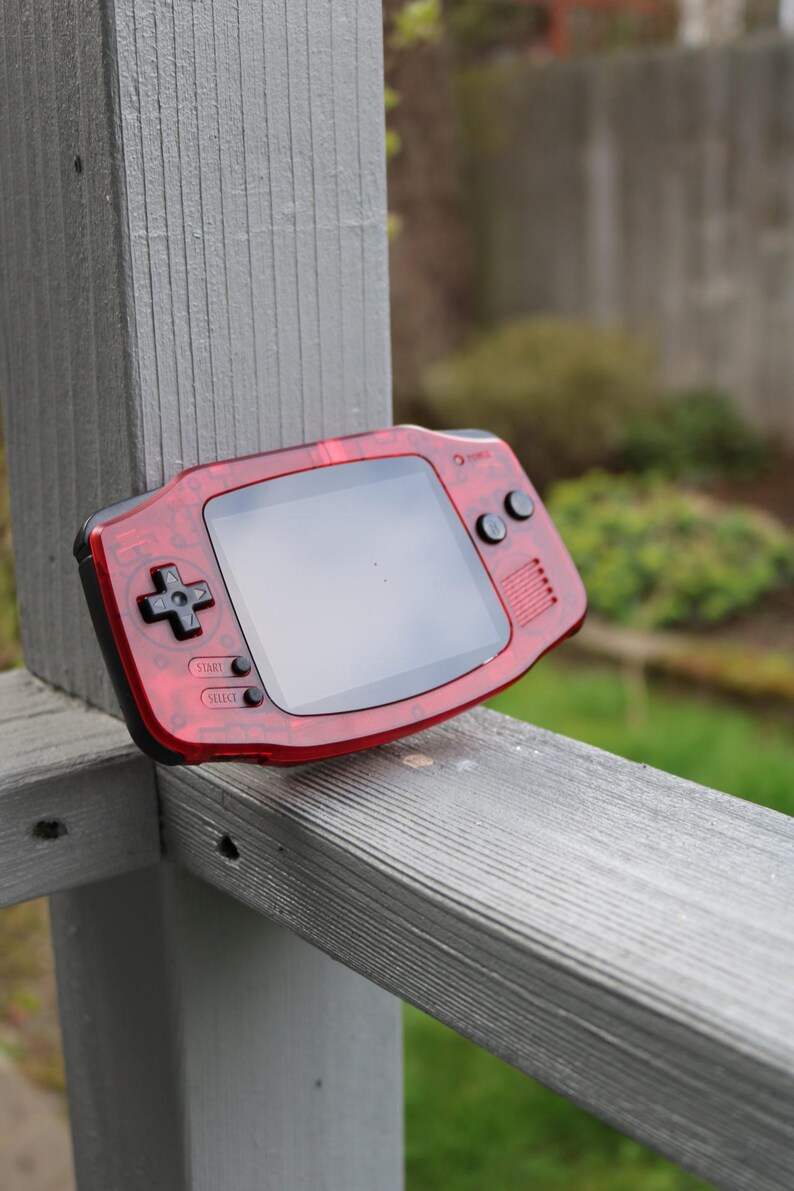 Gameboy Advanced Resting Custom Nintendo Gameboy Advance GBA (funnyplaying IPS Max Screen) USB C ...