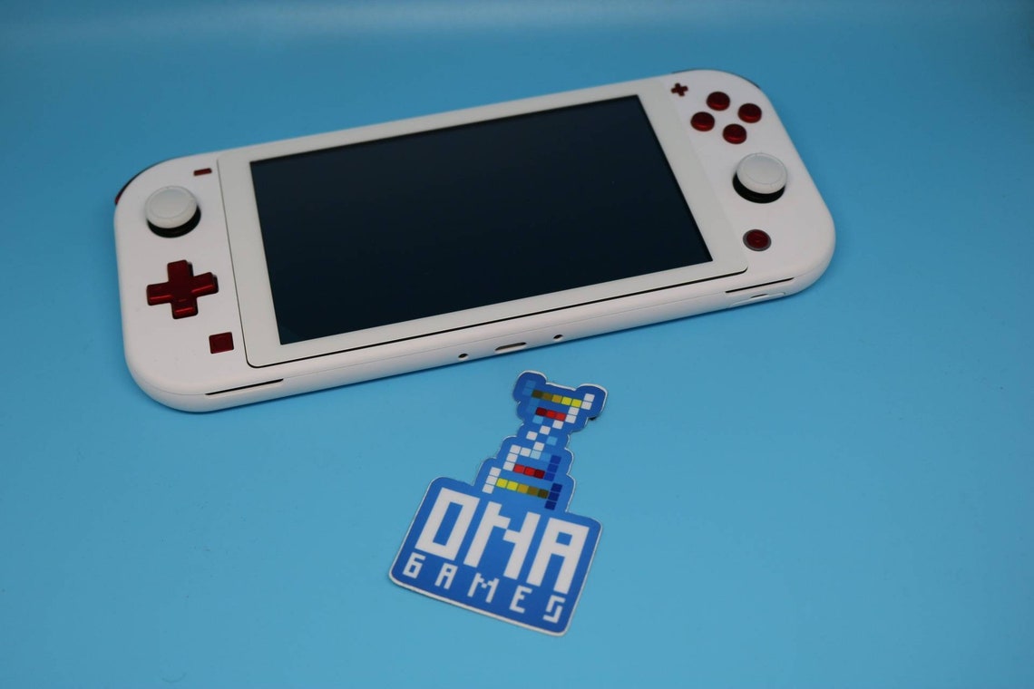 Custom Nintendo Switch Lite white Shell Scarlet Red Buttons Etsy UK