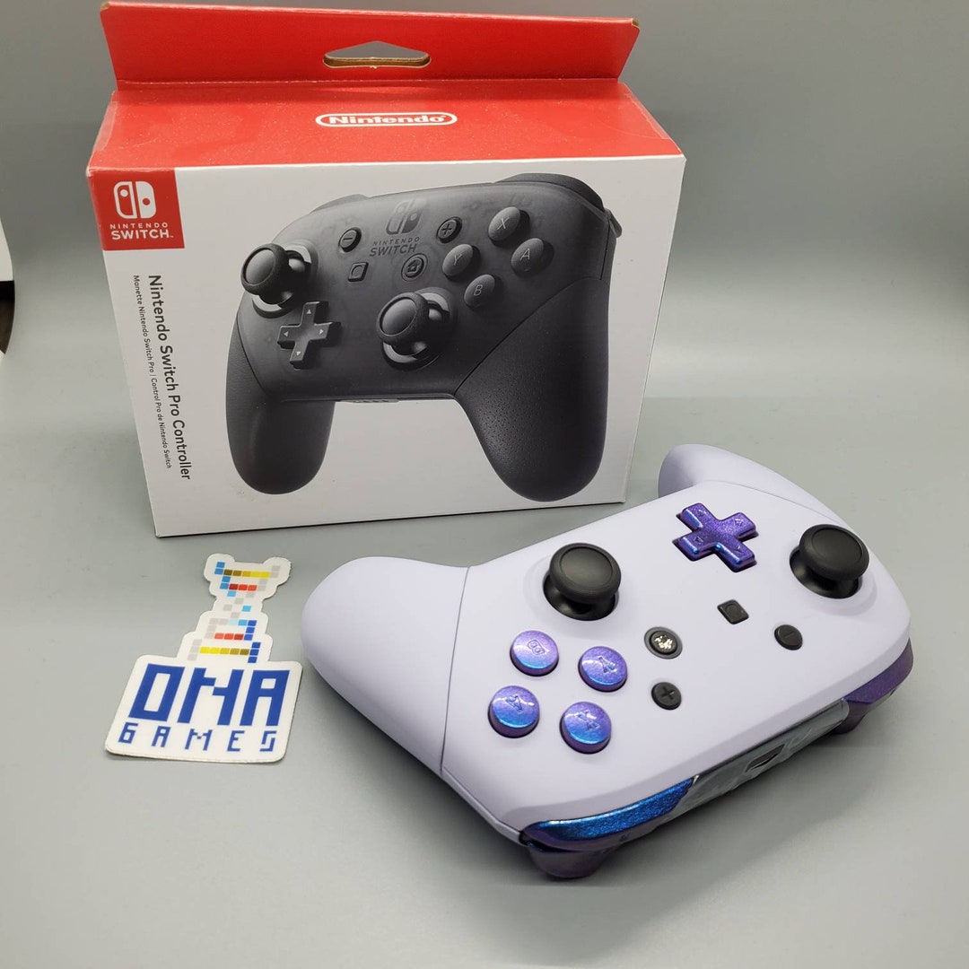 Custom Nintendo Switch Pro Controller light Violet With Etsy