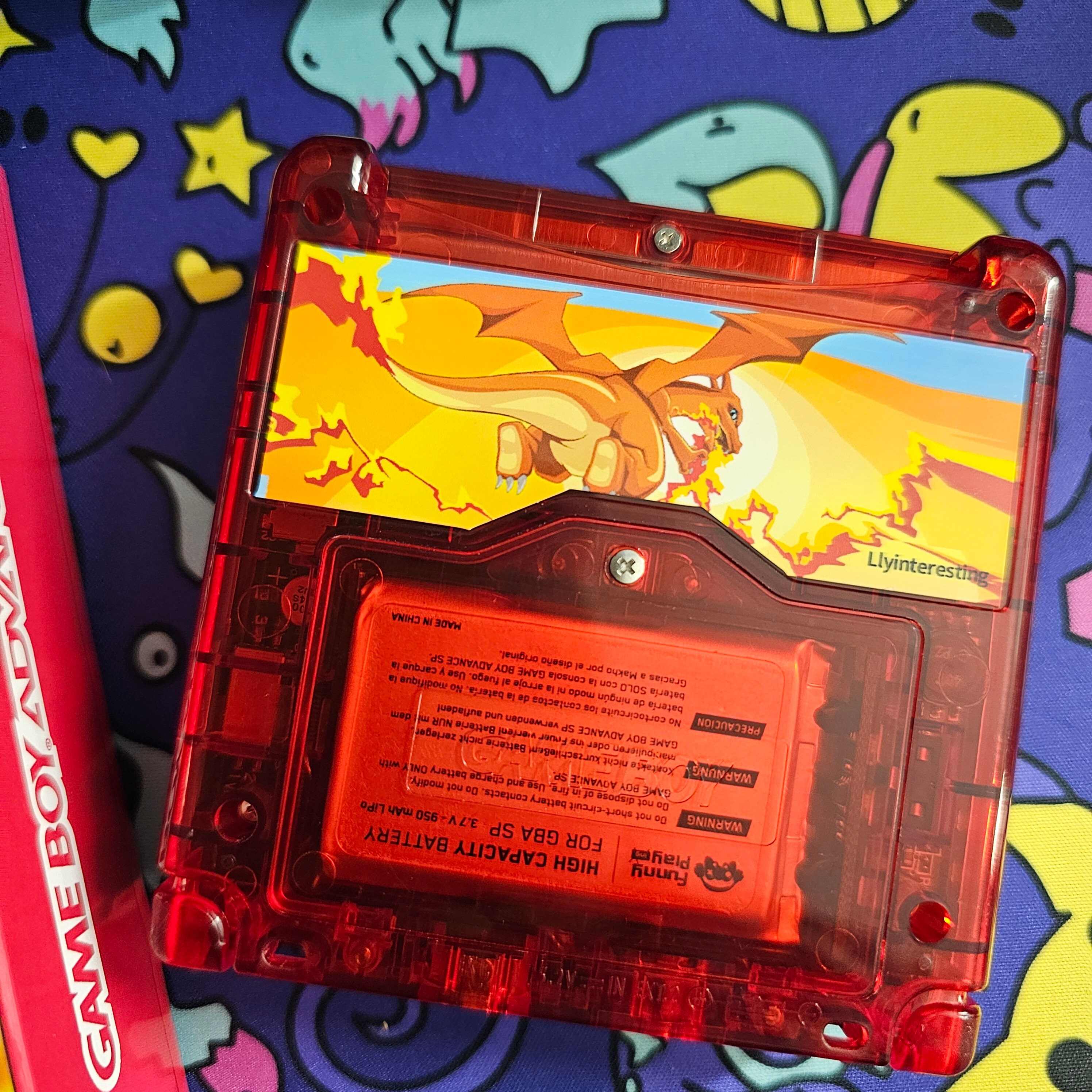 Charizard Pokemon Nintendo Gameboy Advance Gba SP (IPS Screen USB C) - Etsy