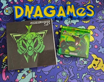 Rayquaza Pokemon Nintendo Gameboy Advance Gba SP (IPS Screen USB c)