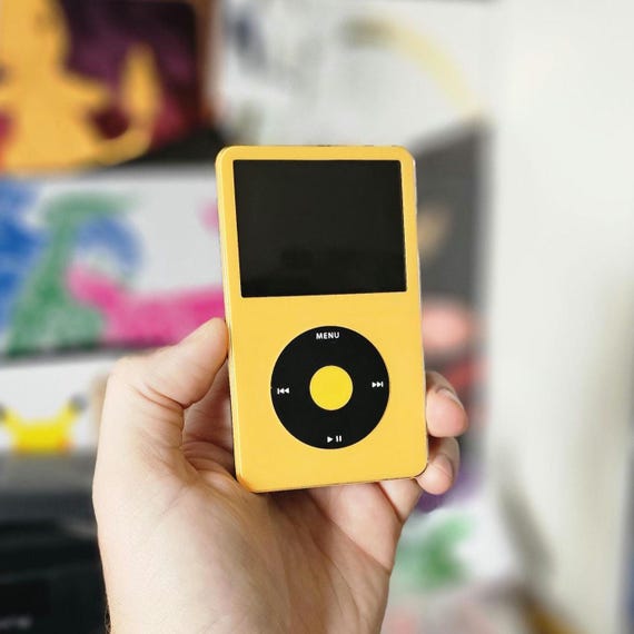 Ipod Classic 5th Generation Yellow & Black (up to 1TB of