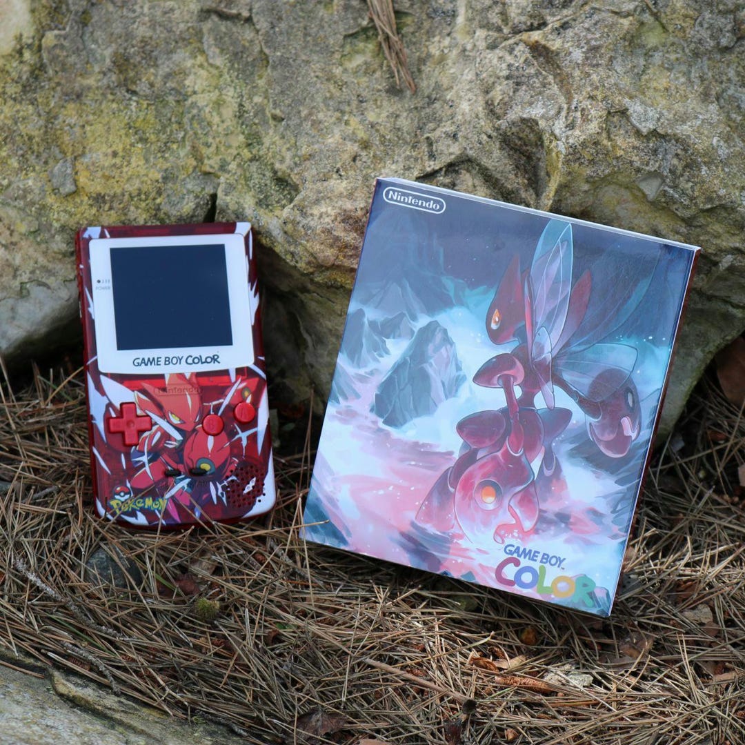 Gbc Custom Scizor Themed Custom Nintendo Gameboy Color With Matching Box GBC - Etsy