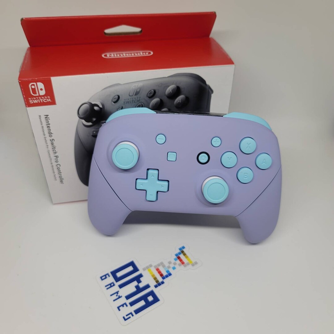 Custom Nintendo Switch Pro Controller light Violet Heaven Etsy