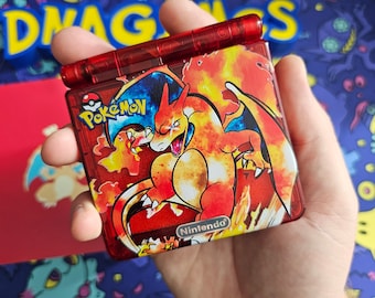 Charizard Pokemon Nintendo Gameboy Advance Gba SP (IPS Screen USB c)