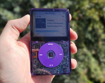 Apple Ipod Classic - 7th/6th Gen, Purple+black (3000mah Battery