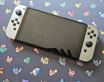 METAL OLED Dark Grey Nintendo Switch black buttons