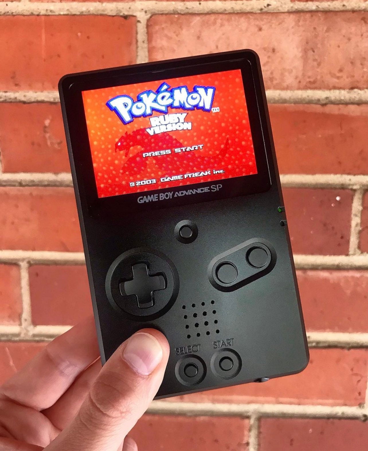 Black on Black Boxy Pixel Metal Gameboy Advance GBA Unhinged Black on Black Boxy Pixel Metal Gameboy Advance GBA Unhinged