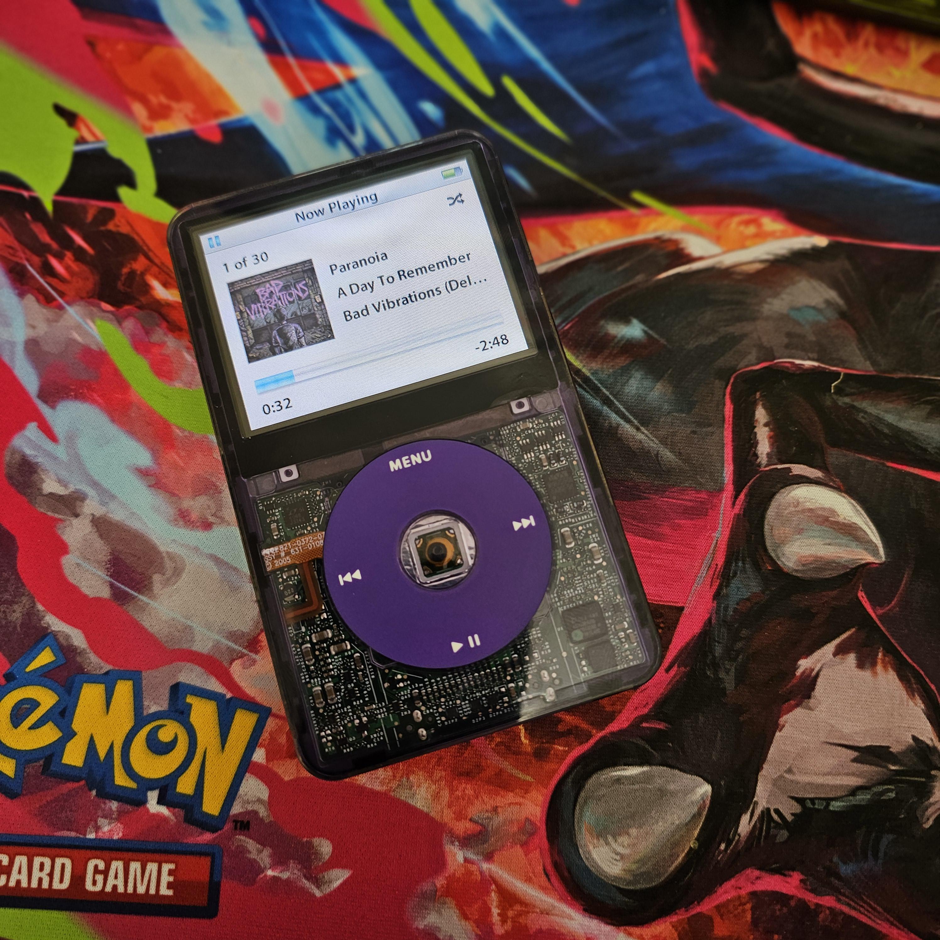 Apple Ipod Classic 5th or 5.5 Generation Video Custom Clear Purple