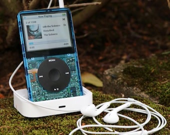 Apple iPod Classic 5th Generation Video Custom Clear Blue & Blue (Up To 1TB Of Storage) Wolfson DAC