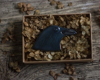 Handmade ceramic brooch, colourful birds brooch, gift for birdwatcher, accessory for nature lover