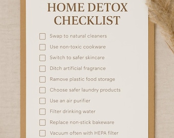 Home Detox Checklist | Non-Toxic Living Guide (Printable PDF)