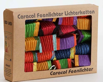 Guirlande lumineuse arc-en-ciel avec lanternes, 20 ou 35 LED pour chambres d'enfants, salons ou décorations de fête