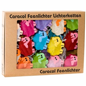 Luci fatate a forma di pecora "Sheep Fairy Lights", carta Saa dipinta a mano, 20 luci fatate a LED per camerette e zone giorno