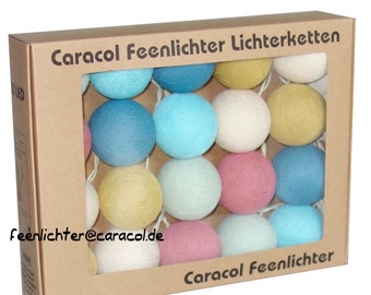 NEU Reef Feenlichter Cottonball Lichterkette, 20 oder 35 LED Baumwollball Lichterkette, LED Lichterkette für Kinderzimmer und Wohnbereich