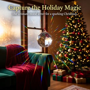 Rainbow Suncatcher Crystal, K9 Glass Prism, Fengshui Home Decor