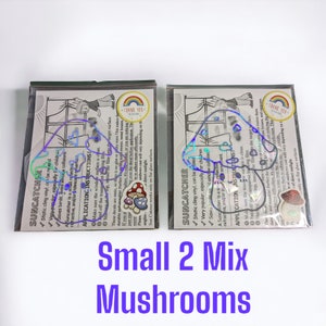 Set of 2 MINI Size MIX Mushrooms Suncatcher Sticker Rainbow Cottagecore Mushrooms Suncatcher Window Film Cling Prism Window Decal Nursery Kids Bedroom Dorm Classroom Christmas Gift Kids Thanksgiving Home, Car, Friends