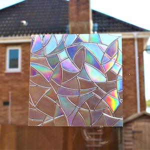 Rainbow Maker 15 Cubes Squares Suncatcher Sticker Window Film Clings Prism Decal Static Geometrical Decoration Gift for Home Car Accessories