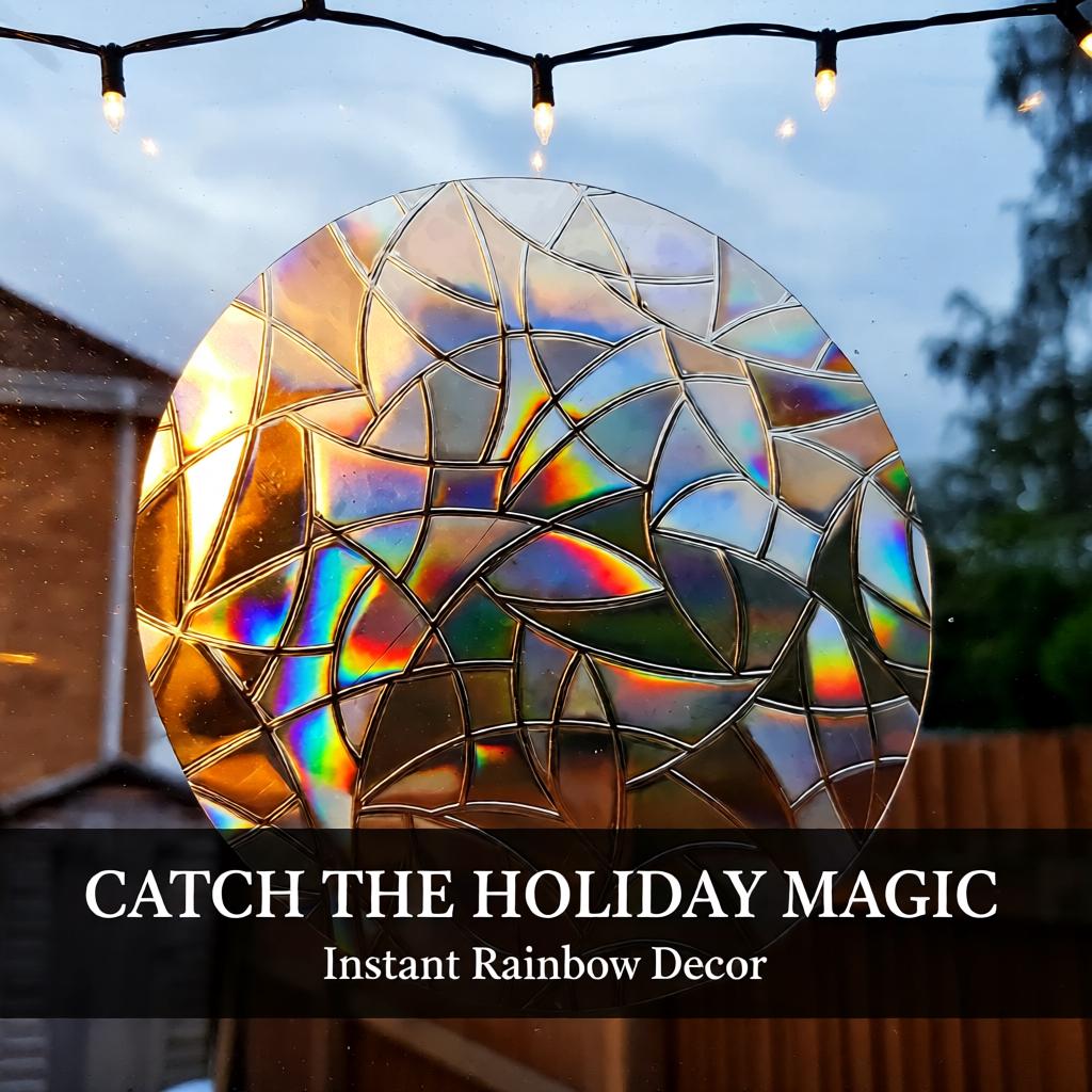 Autocollant Attrape-soleil Personnalisé, Autocollant En Vinyle Arc-en-ciel, Attrape-soleil