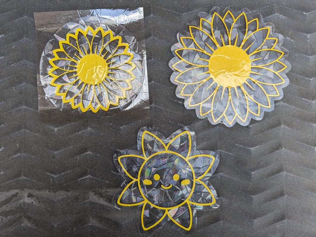 Window Sticker For Sun Sunflower Suncatcher Stickers Daisy Flower Sun Catcher Window Film ...