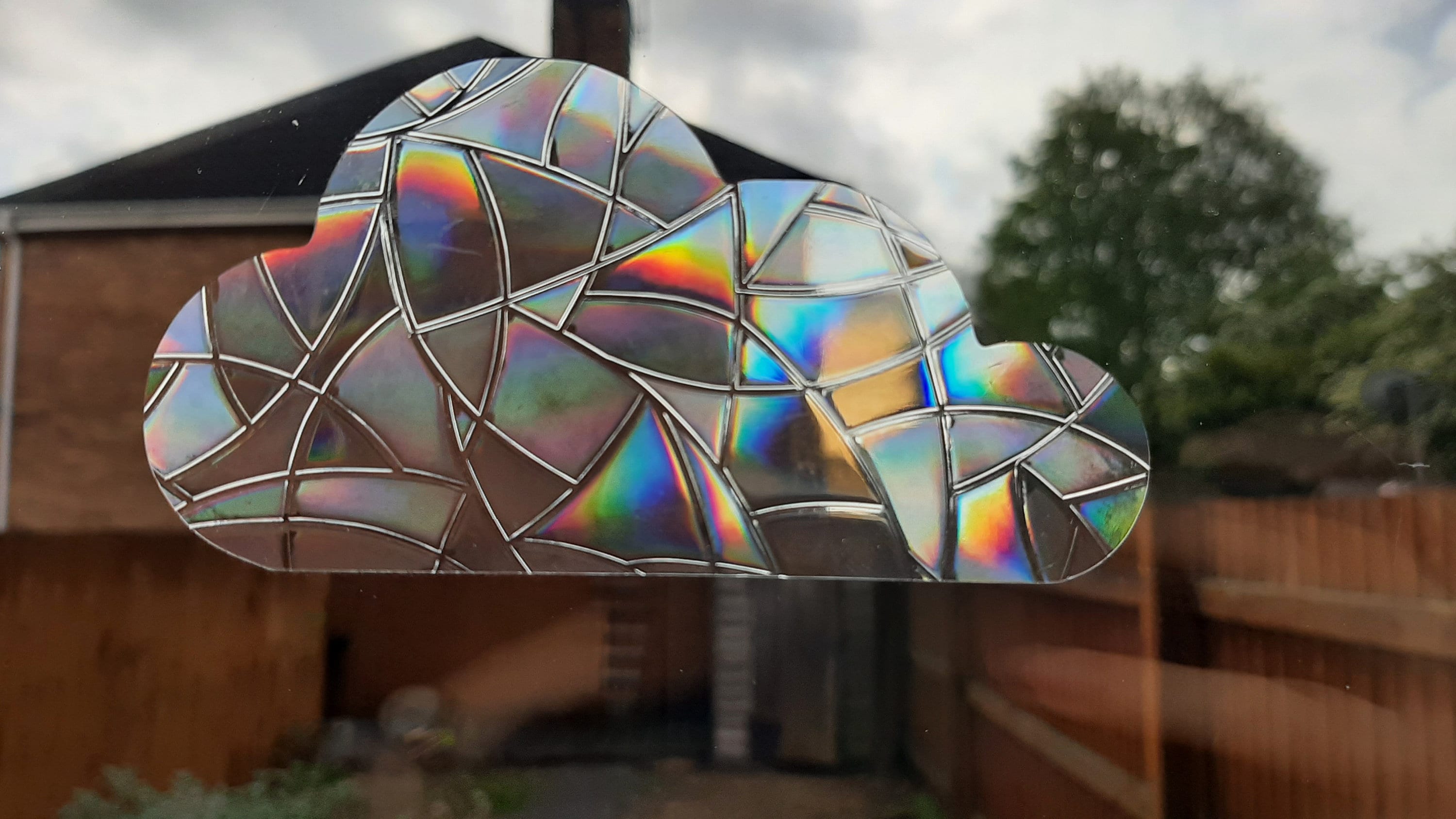 Rainbow Suncatcher Sticker 6 Clouds Suncatcher 6 Window Etsy UK