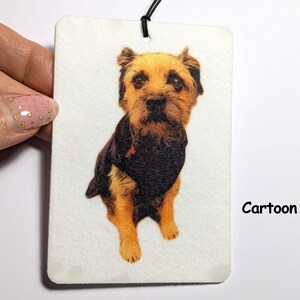 Custom Personalized Photo Cartoon Car Accessories Air Freshner Memorial Portrait Kids Christmas Gift Customizable Air Freshener Aromatherapy