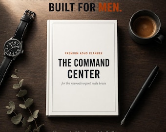 Undated Digital Planner for Men – Hyperlinked PDF and A4 Printable, Daily and Weekly Planning