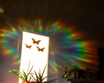 Butterfly Suncatcher Sticker Rainbow Sun catcher Window Cling Prism Decal Decoration Home Decor Birthday Gifts Easter Gift Her Girlfriend
