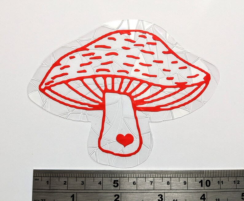 Red Mushroom Suncatcher Sticker Rainbow Cottagecore Mushrooms Suncatcher Window Film Cling Prism Window Decal Nursery Kids Bedroom Dorm Classroom Christmas Gift Kids Thanksgiving Home, Car, Friends