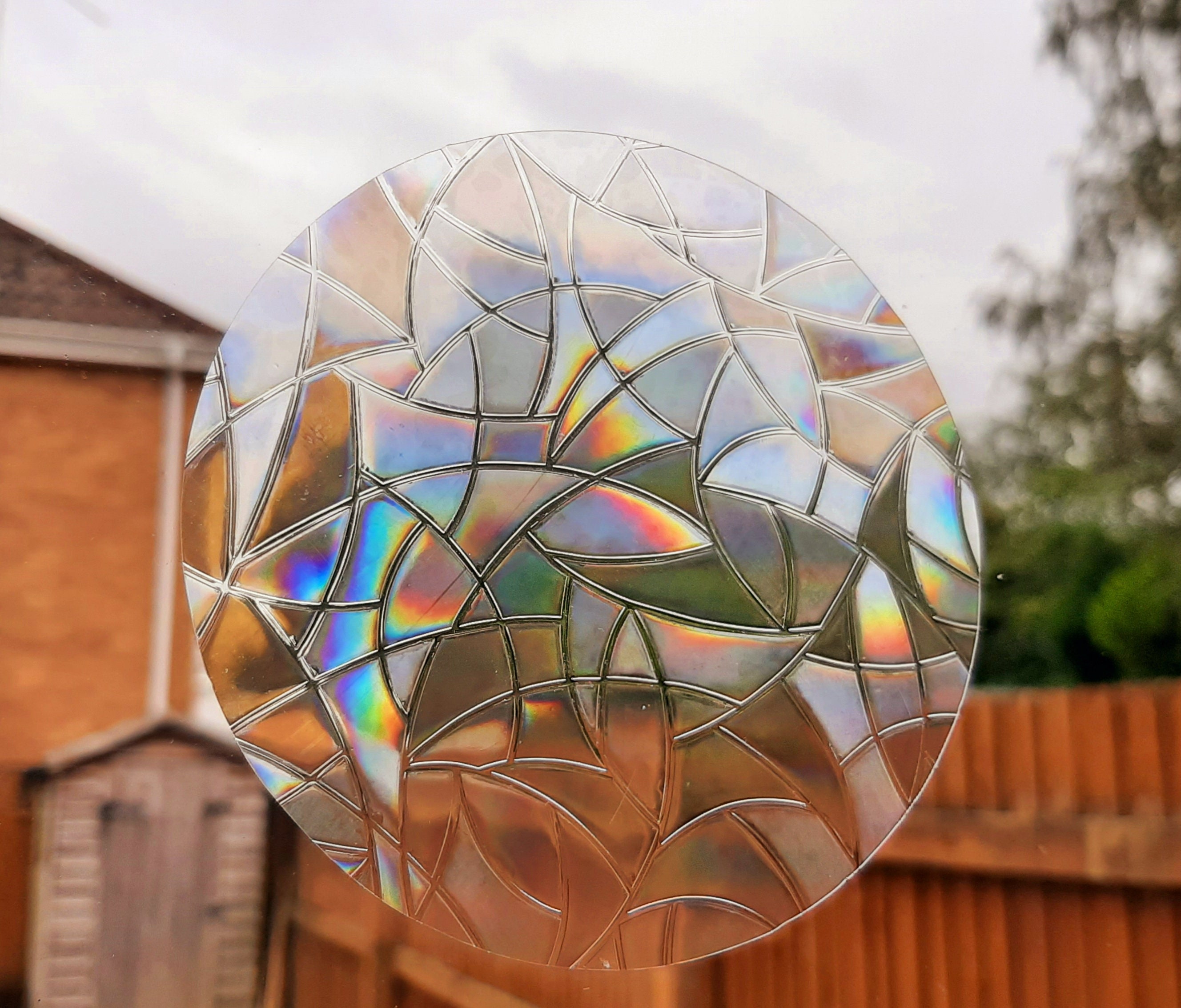 Rainbow Suncatcher Sticker 3 Sun Catcher 4 Circle Etsy UK