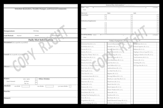 Medical Journal PDF (designed for those with chronic illness)