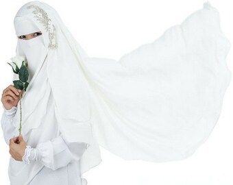 Rainbow Crystal 3 Layer Niqab Veil Black Niqab Traditional Etsy