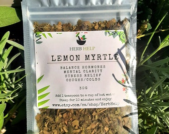 Lemon Myrtle | Organic | Loose leaf tea | Balancing | Herbs | Herbalism |