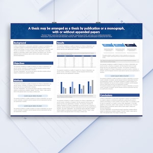 Praktisches A0 Akademische Poster Vorlage / Wissenschaftliche Poster Vorlage / Powerpoint Vorlage / Forschung Poster Vorlage / Querformat (horizontal)