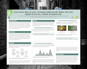 Wissenschaftliche Forschung Poster Vorlage: 48x36 Power Point Design (PPTX Datei)