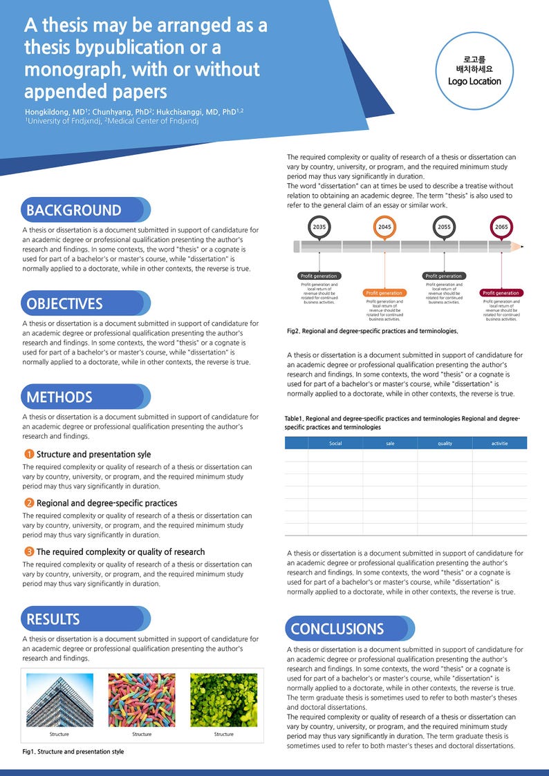 A0 Academic Poster Template: Scientific Research Powerpoint (portrait ...
