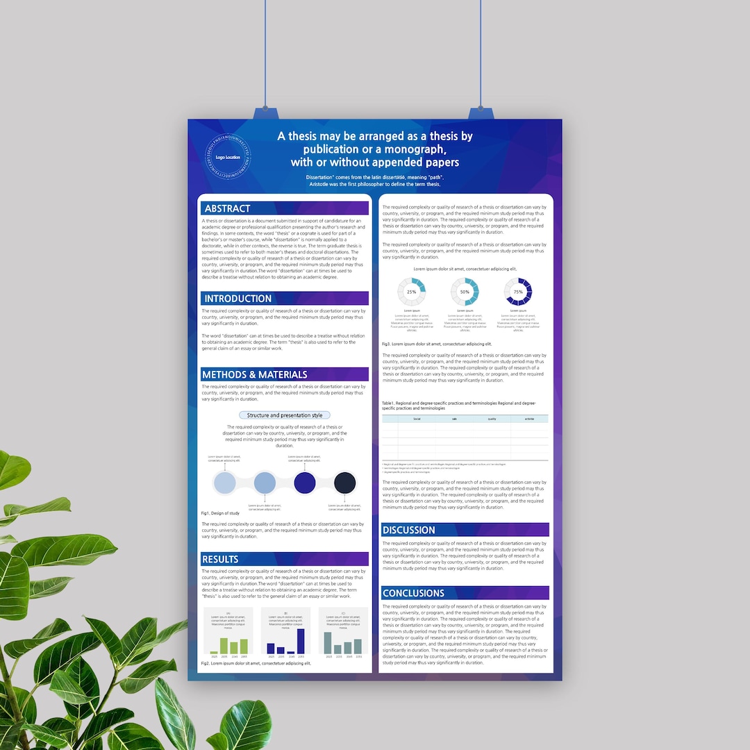 Scientific Research Poster Template: Portrait Powerpoint (24x36 Inches ...
