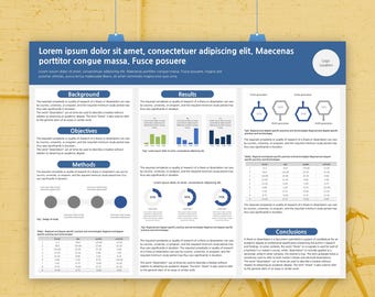 Wissenschaftliche Forschung Poster Vorlage: Landschaftsdesign Akademisches Poster 48x36inches (PPTX-Datei).